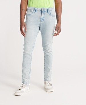 Superdry 03 Tyler Slim Férfi Farmer Fehér | VLZSR5798